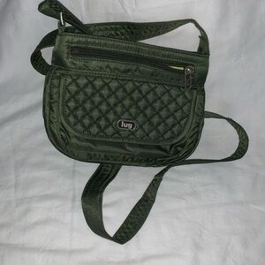 Gently Loved Lug Sway Mini Crossbody Bag In OLIVE GREEN